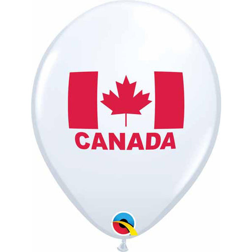 Canadian Pride: Double-Sided Canada Flag Balloon - 11" x 50 Pack