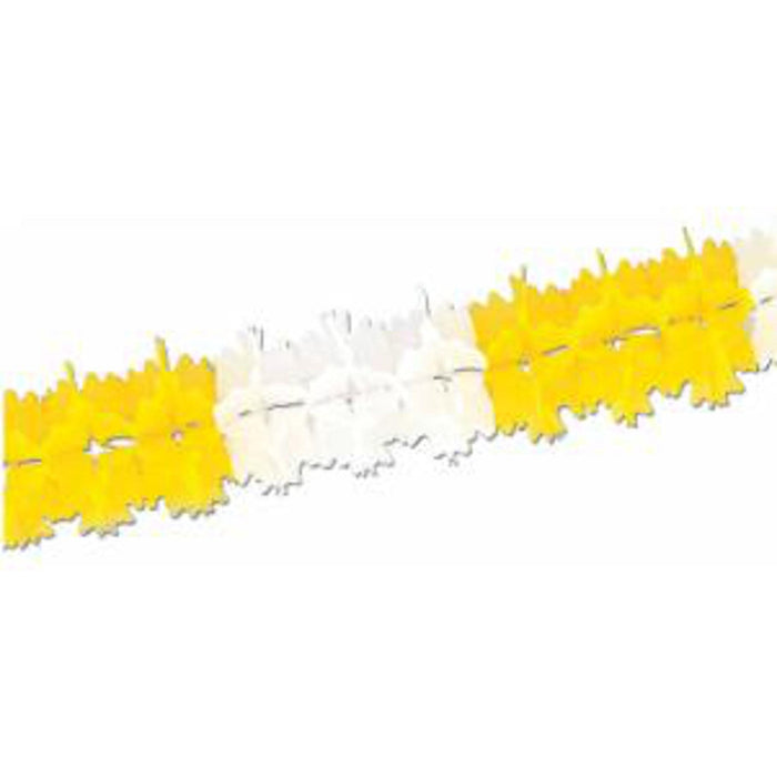 "Canary/White Pageant Garland - 14.5 Feet"