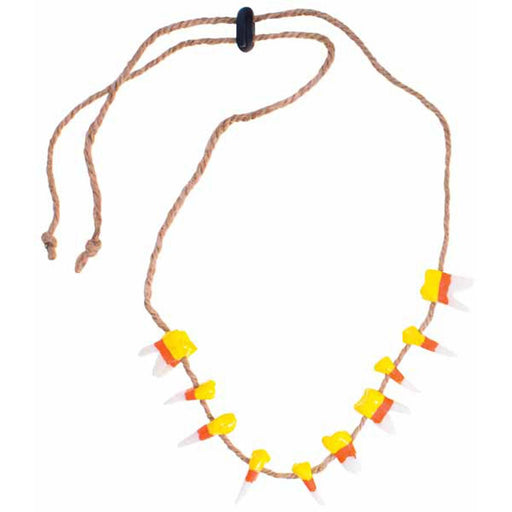 "Candy Corn Teeth Necklace - 15 Inches"