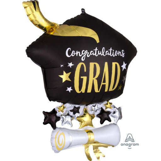"Cap & Diploma 25" Si Shape P35 Graduation Set"