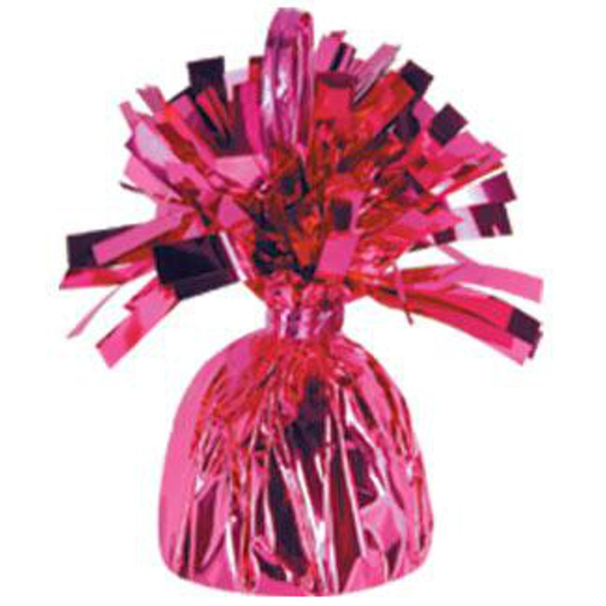 Beistle Metallic Wrapped Balloon Weight, Pink