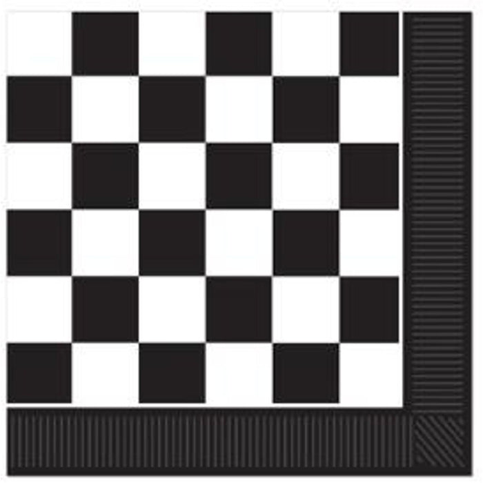 Checkered Napkins 2-Ply - 16/PK