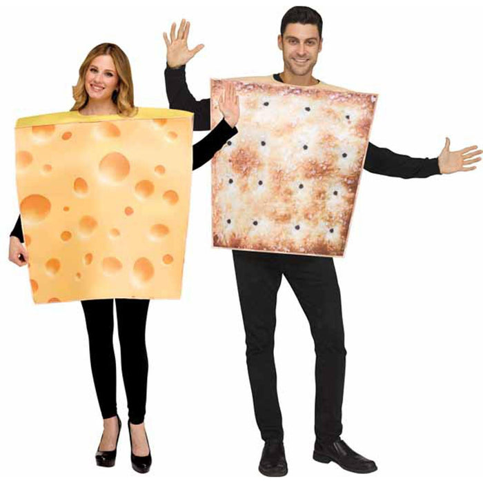 Halloween Costumes Couples - Cheese & Cracker Couple Costume O/S