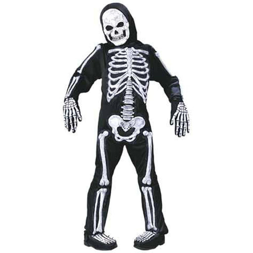 Child Totally White Skelebones Large Halloween Costume (1/Pk)