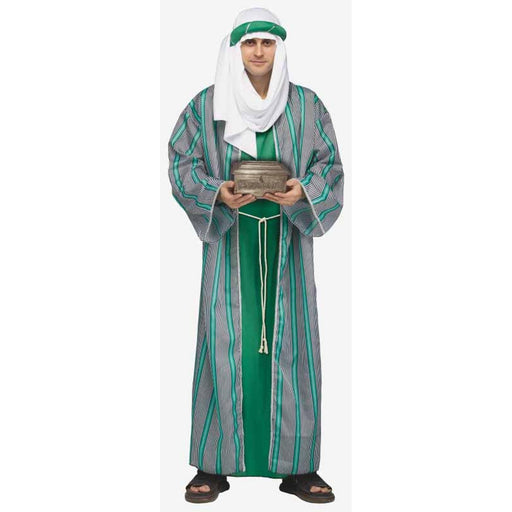 "Christmas Wise Man Costume - Adult Green 6'/200Lb"