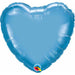 Chrome Blue Heart Balloon