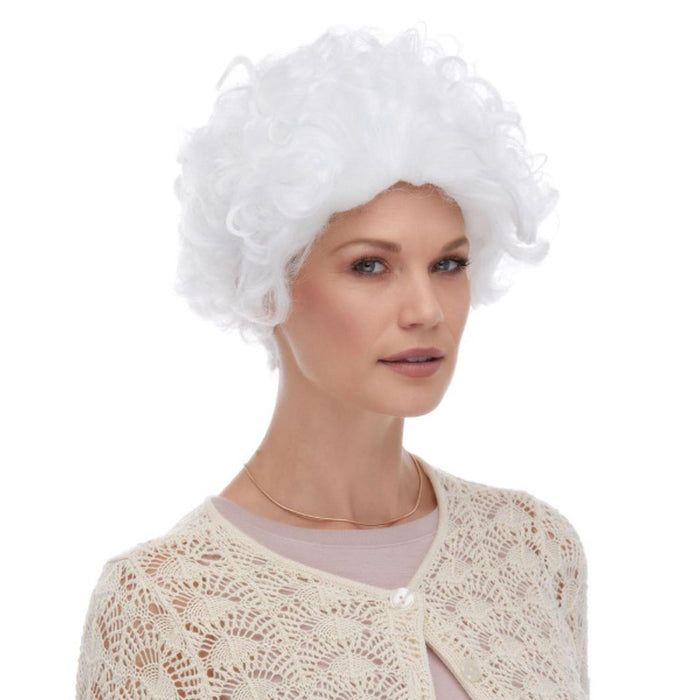 "Classic White Beehive Wig For A Timeless Look"