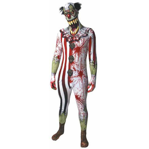 Clown Jaw Dropper Morphsuit In Large Size.