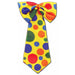 Clown Tie With Elastic - 11 1/2" X 21"