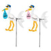 "Colorful 31"X48" Stork Wind-Wheel For Outdoor Spaces"