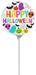 Fun and Spooky: Colorful Flat Creepy Halloween Mylar Balloon