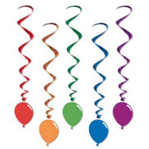 Dynamic Balloon Whirls Colorful Decor for Festive Atmosphere (3/Pk)