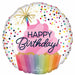 Colorful Confetti Sprinkled Balloons - 40 Pcs (18" Round)