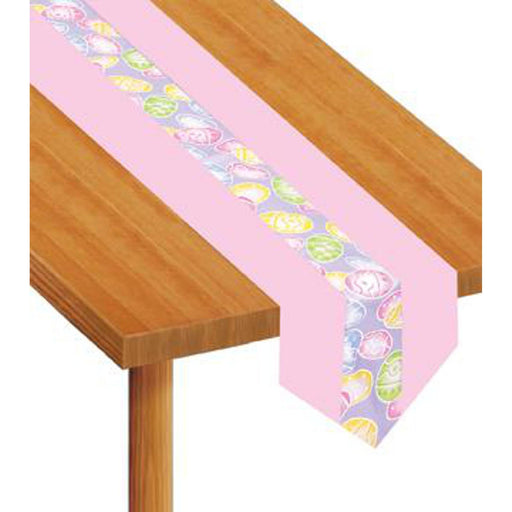 "Colorful Easter Egg Fabric Table Runner - 12"X6'"