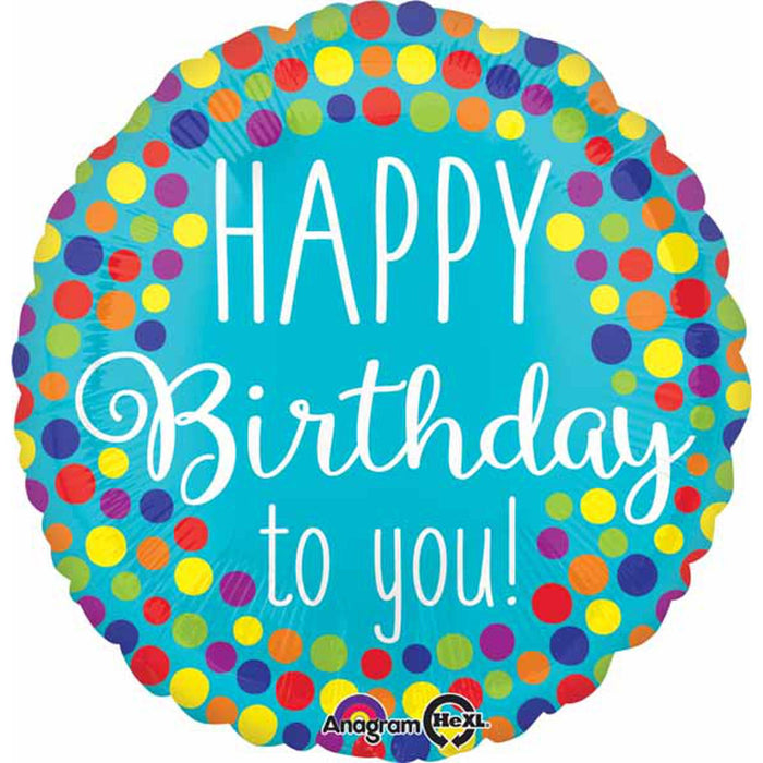 Colorful Hbd To You Balloon Pack (40 Count, 18" Round)