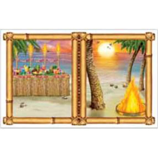 Colorful Luau Sun Decoration - 3'2" X 5'2" - 1/Pkg