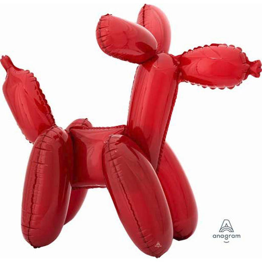 "Colorful Red Balloon Dog Ci: 19" A75 Package"