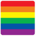 Colorful Rainbow Coasters (8/Pkg) - 3½" Diameter