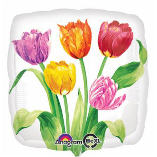 Colorful Tulips Package With 40 Bulbs (18" Height Round Shape)