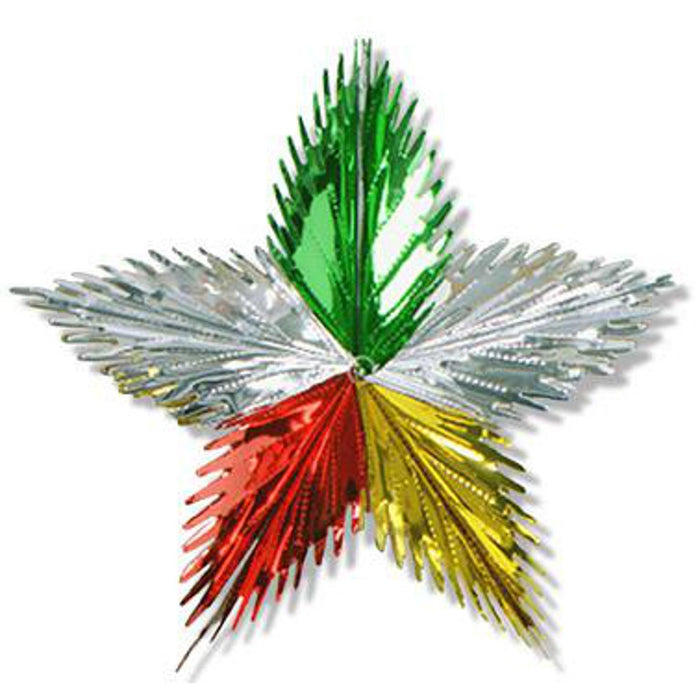 "Colourful 24" Leaf Starburst Decoration For Home"