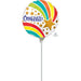 Congrats Shoot Star Mylar Balloon - 9" Round A15 Shape