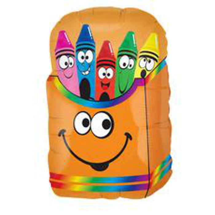 "Crayon Smiley Box - 28" Flat"