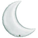 Crescent Moon Silver Foil Balloon (35")