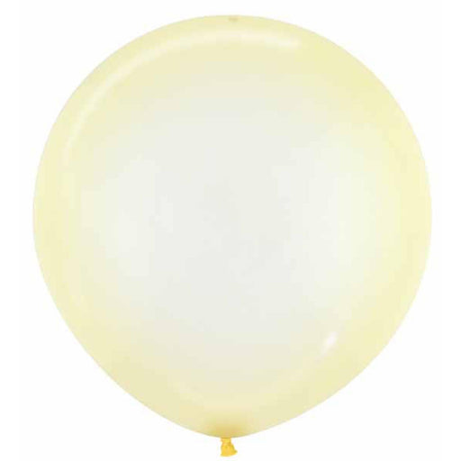 Crystal Pastel Yellow 24" Latex Balloons (10 Pack)