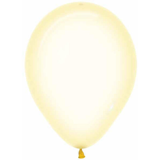 "Crystl Pastel Yellow 11" Latex Balloons - Pack Of 100"