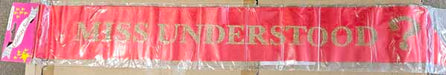 Miss Understood Red Pageant Sash