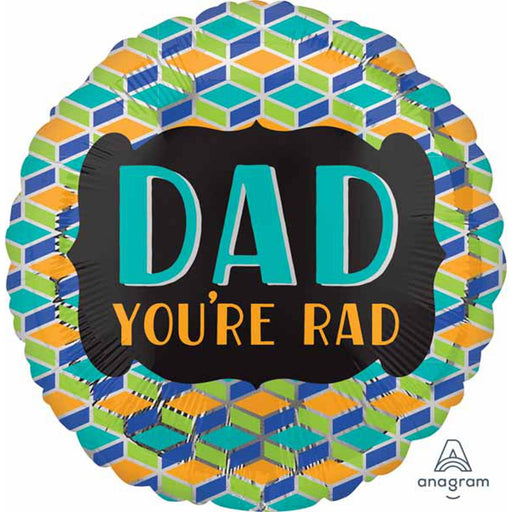 Dad You'Re Rad" 18" Foil Balloon (5/Pk)