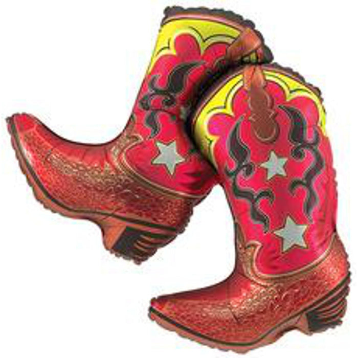 Dancing Boots 36" Helium Flat Shaped Balloons.