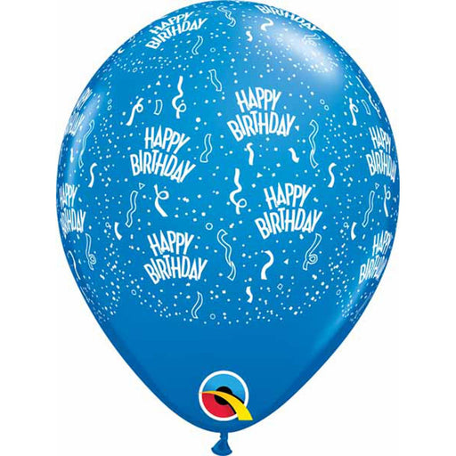 "Dark Blue Birthday Balloons - Pack Of 50"