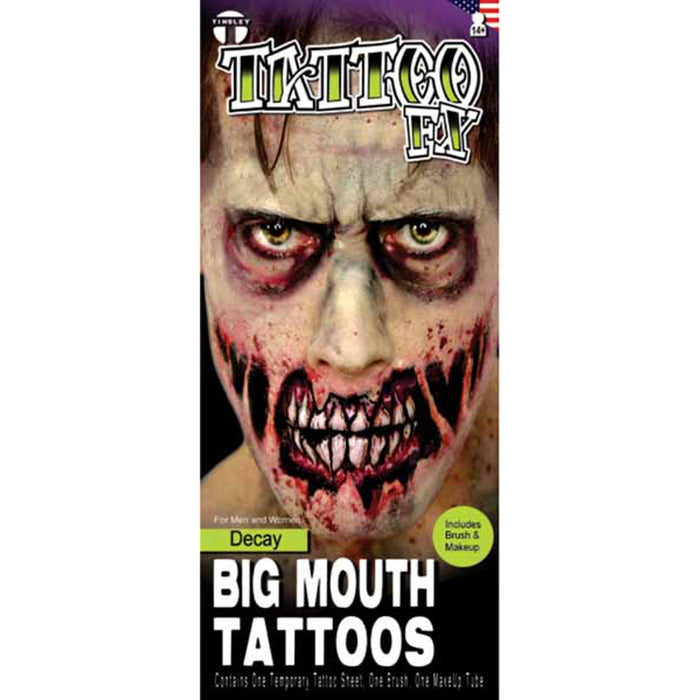 Decay Kit Big Mouth Tattoos.