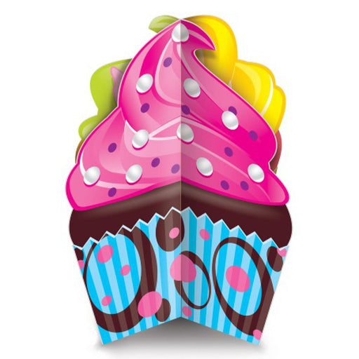 Delightful 3-D Cupcake Centerpiece - 8 Inches Tall