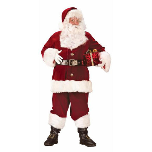 Deluxe Crimson Santa Suit In Red - Christmas Costume (1/Pk)