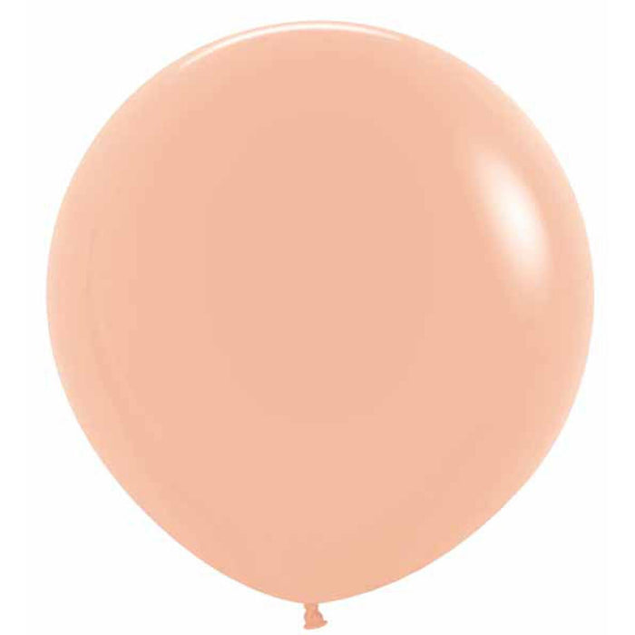 Deluxe Peach Blush Latex Balloons (24", 10-Pack)