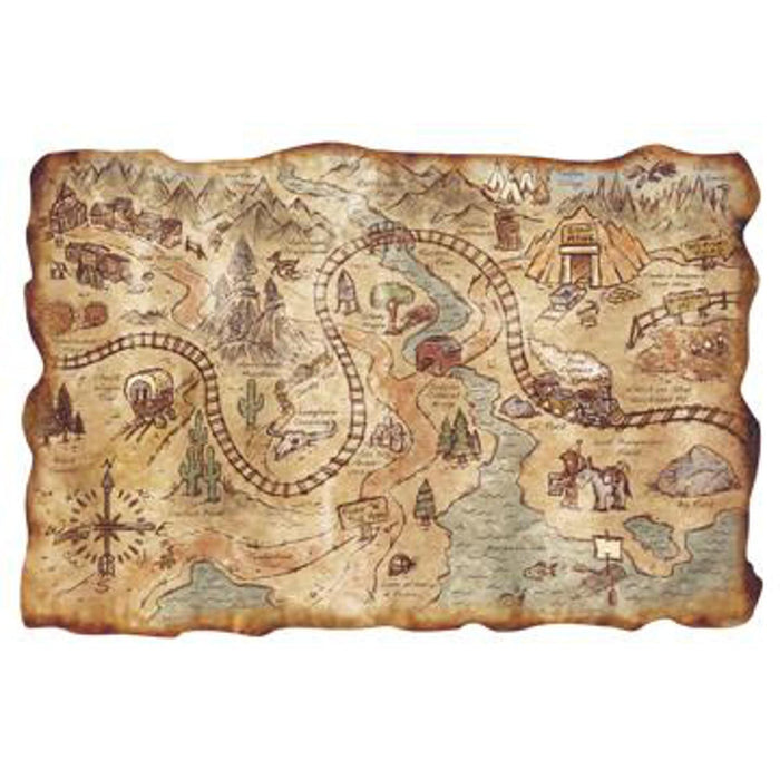 "Discover Adventure With The Plastic Gold Mine Treasure Map"