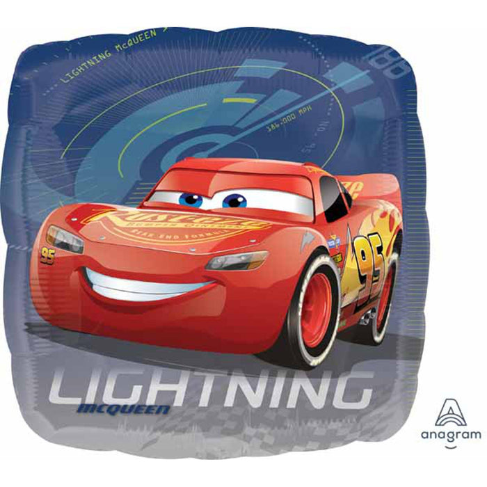 Disney/Pixar Cars Lightning 18" Square Balloon With S60 Pkg.