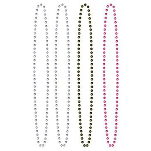 Diva Beads Party Supplies Black, Silver & Pink Assorted Beads (36/Pk)