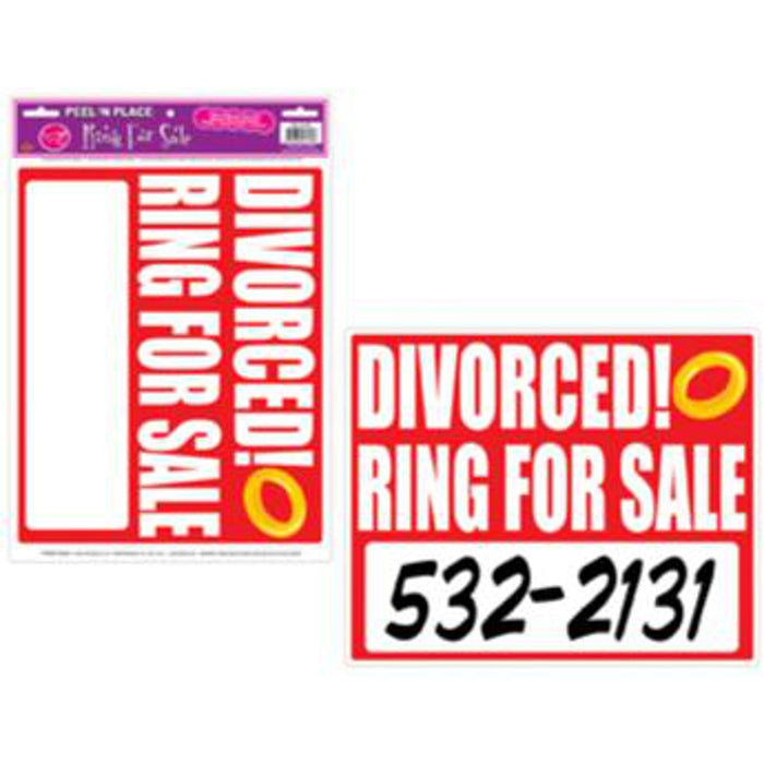 Divorced! Ring Sticker.