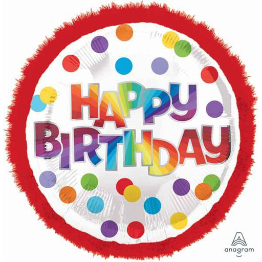32" Dots Of Color Birthday Doo-Dads Balloon (1/Pk)