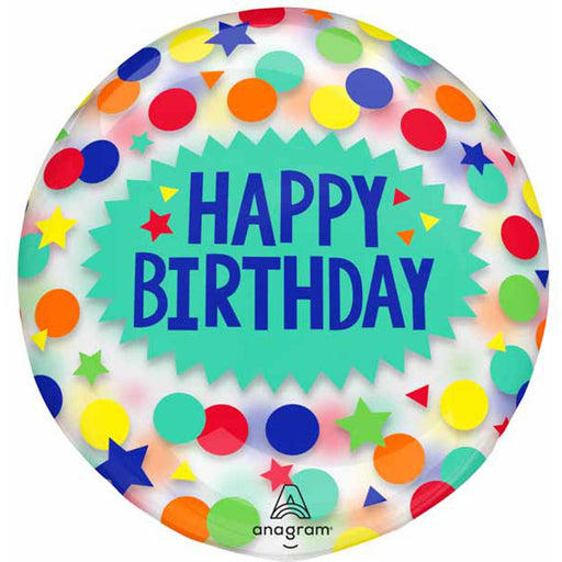 Dots & Stars 18" Clearz G20 Balloon Package By Hbd.