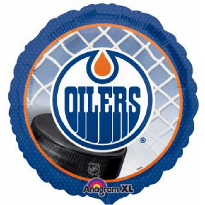 Edmonton Oilers Round Sign And Soundbar Package - 18" S65