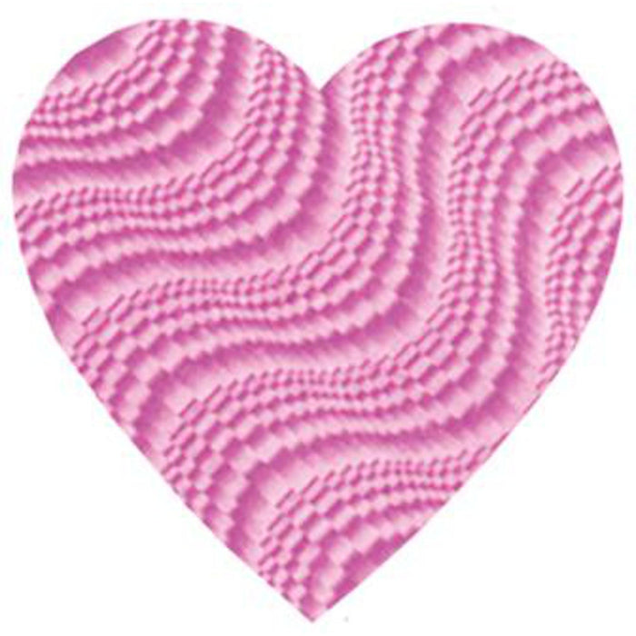 Embossed Pink Foil Heart Balloon (9" Size)