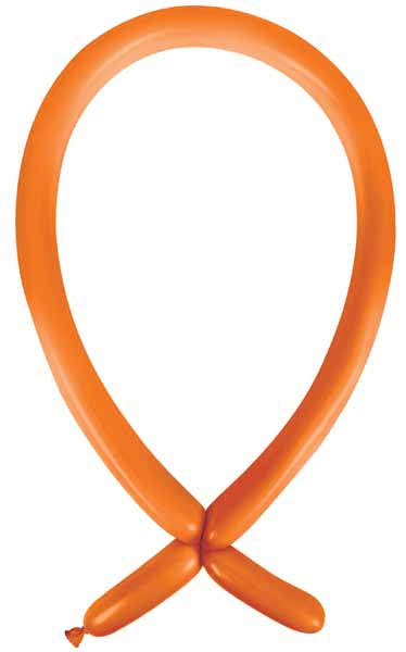 Anagram Orange Peel 160 Latex Modelling Balloons, 100 Count