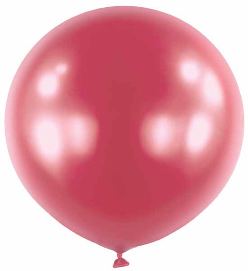 Anagram Satin Luxe Pomegranate 24-Inch Latex Balloons, 4 Count