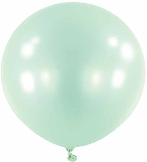 Anagram Macaron Mint 24-Inch Latex Balloons, 4 Count