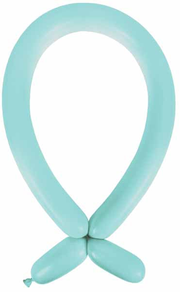 Anagram Caribbean Blue 260 Latex Twisting Balloons, 100 Count