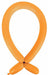 Anagram Standard Tangerine 260 Modelling Balloons, 100 Count